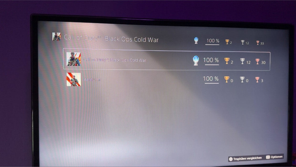 Cold War 100% Platinum Tropy Service